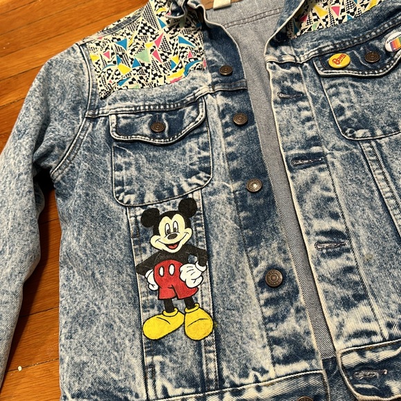 CUSTOM 1-OF-A-KIND Disney Denim Jacket - Picture 1 of 8